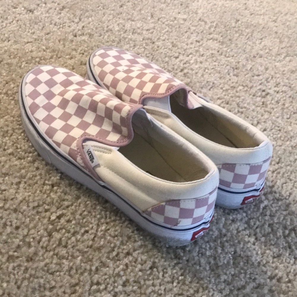 Vans classic checkerboard slip-ons